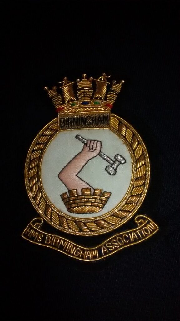 HMS Birmingham Association Blazer Badge
