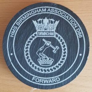 HMS Birmingham Association Slate Coasters